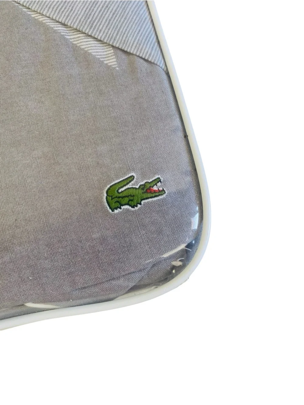 Lacoste Double Collection Reversible Tamarin Grey Twin Duvet Cover